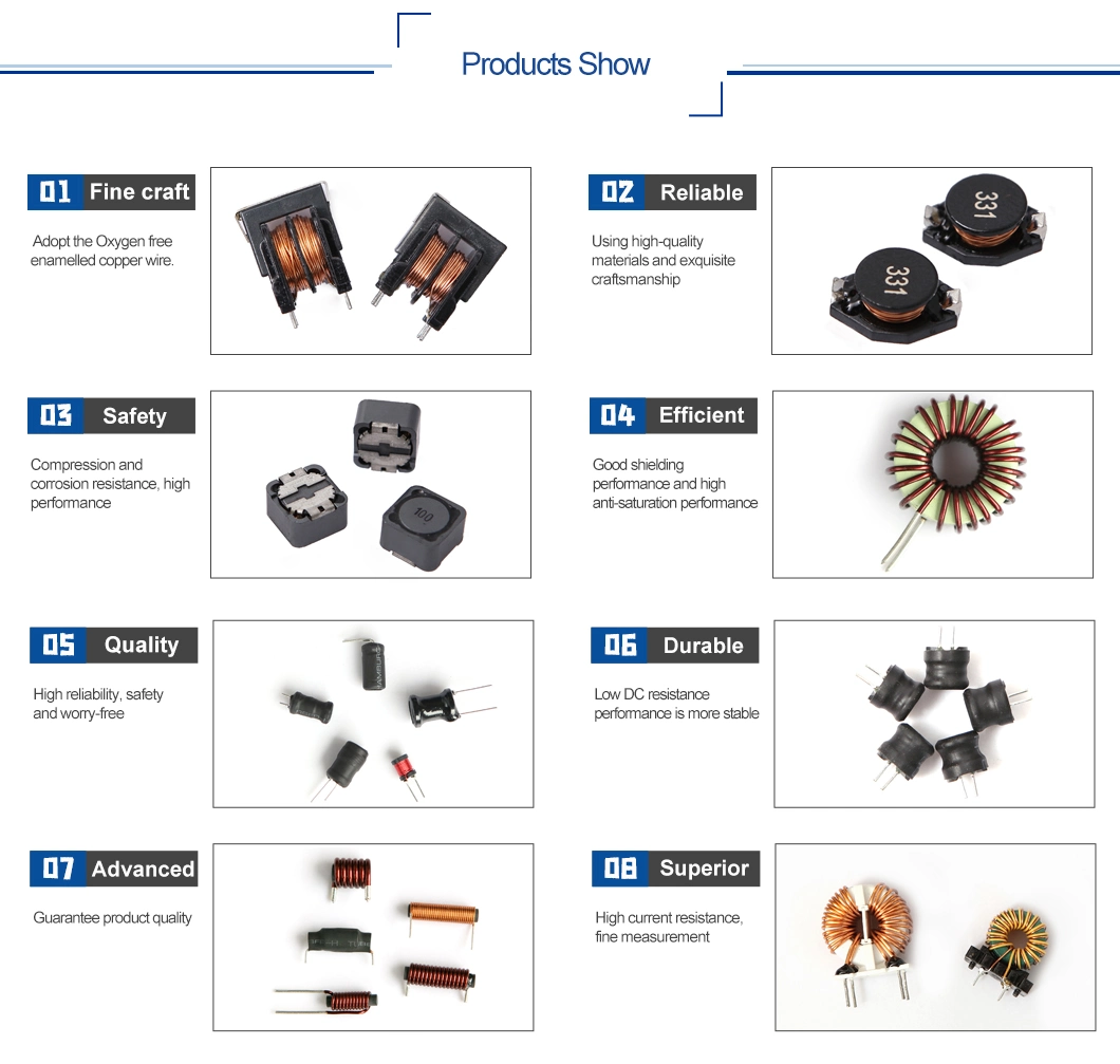 High Current Fixed Toroidal Choke Coil Inductor with RoHS with Terminal for Solar, Wind and New Energy